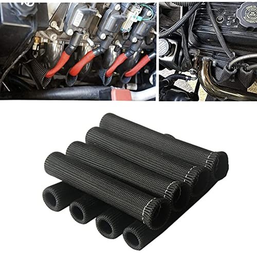 Spark plug wire heat shield - plug,